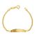 18K PULSERA ORO AMARILLO ESCLAVA CADENA BISMARK