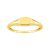 18K Anillo de Sello Oval