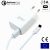 COOL D-012 Kit 2en1 Adaptador red quick charge 3A+ cable tipo C blanco