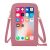 COOL Bag Premium Funda universal 6.5″ con bolsillos y correas rosa