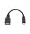 AISENS A101-0031 Cable OTG Micro-USB a USB hembra Negro 15cm