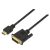 AISENS A117-0090 Cable DVI a HDMI DVI18+1/M-HDMI A/M negro 1.8mts