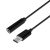 AISENS A109-0385 Conversor USB-C a audio tipoC/M-jack 3.5/H negro 15cm
