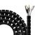 AISENS A151-0605 Organizador de cable en espiral D.25mm Negro 3m