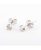 Pendientes de Oro Blanco en garras con Diamantes talla Brillante 0,12cts.